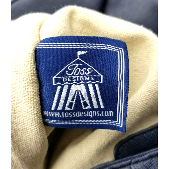 Toss Designs Oversized Hobo Shoulder Bag Dark Blue Bottom Studs 14"x11:x5" - Picture 5 of 6